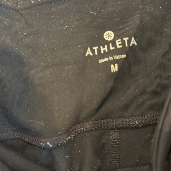 Athleta lined black running or exercise leggings, size medium - Picture 3 of 6